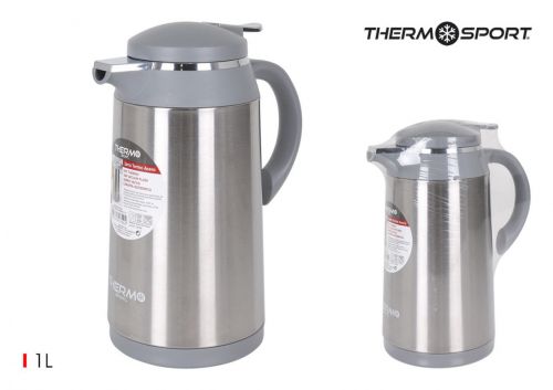1l Jar Vacuum Flask Stainless Steel Thermosport — vista 1