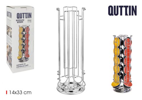 24 Suporte Capsulas Cafe 24 Pcs Qutti — referência BQ01017270898