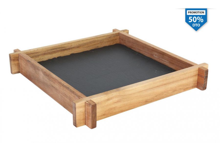 50 Zz23 Soporte Acacia+plato Pizarra B83901 — referência B839035