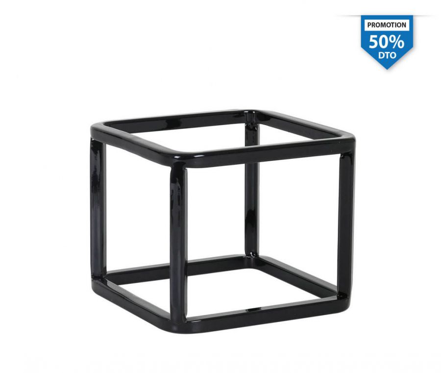 50 24 Apoio Quadrado Metal Preto 10x12x — referência P976021