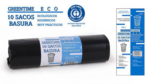 10 Sacos De Lixo 80x105g150100 L. — referência 33080105150