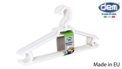 Ajuste 6 Plast. Cabideiro 42x20cm Blanc — referência 84012W