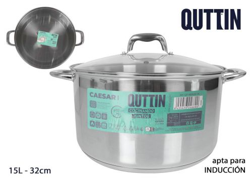 Panela Aço Induçao 32cm/15l/0.8mm+c/T Ne — vista 1