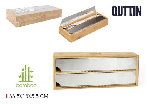 Dispensador Bambu Alumíniofilme Quttin — referência BQ01018672152