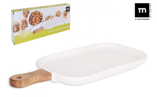 Bandeja Con Garfo De Madeira 32.5x14.5x2cm Egeo — vista 1
