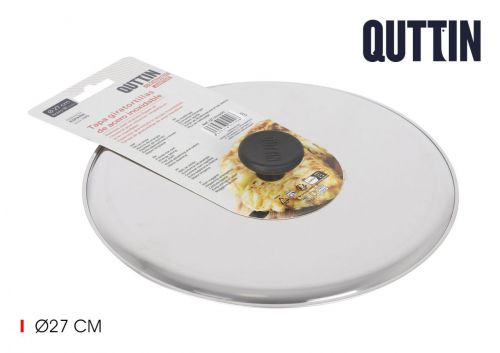 Tampa Giratortilhas 27cm Acço Inox. Quttin — vista 1