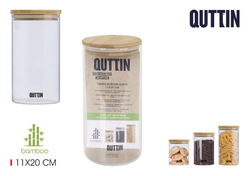 Pote Vidrio 11x20cm Quttin — referência BQ03030172032