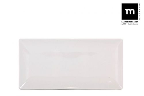 Marfim Rect Brilhante. 30x15cm Prato El — vista 1