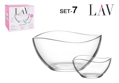 Set 7pc: Saladeira 21cm + 6 Tigelas 12cm — referência 2263S7