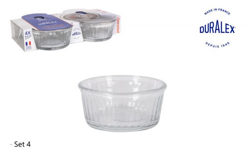 Set De 4 Ramequins Transp. Ovenchef 13cl — referência T04-6008ACS