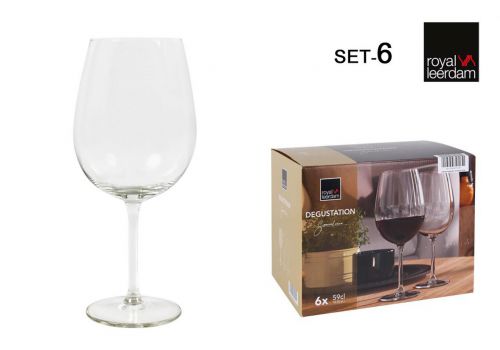 Set 6 Taças Vinho 59cl Degustation — referência 761018S