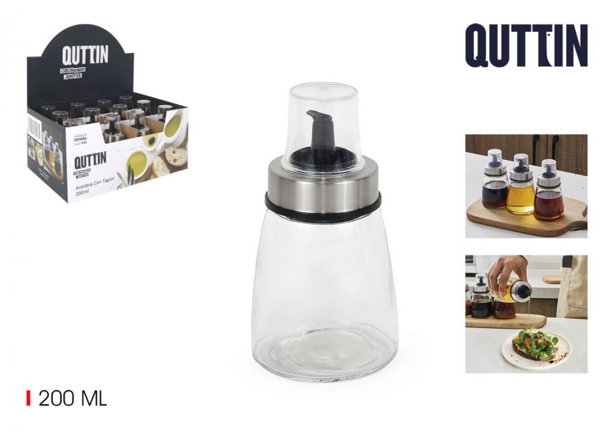 48 Galheteiro Vidrio 200ml Quttin — referência BQ01018273324