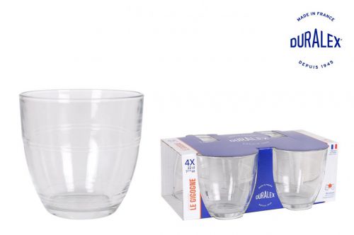 Set 4 Copos Transp. 220cc Gigogne — referência T13-1017ACC
