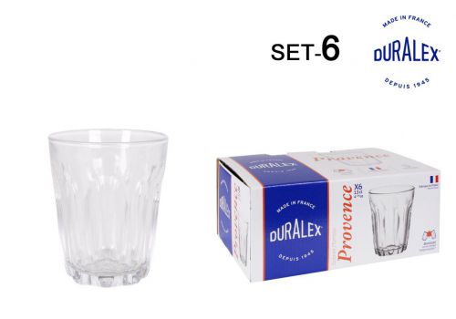 Set 6 Copos Transp. 13cl Provence — referência T02-1037AB