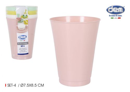 Set4 Copo Plast. Pp Dem — vista 1