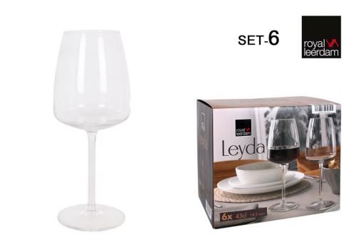 Set 6 Taças Vinho 43cl Leyda — referência 76102312S