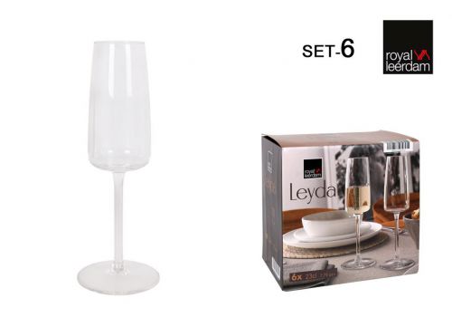 > Set 6 Taças Champagne 23cl Leyda — vista 1
