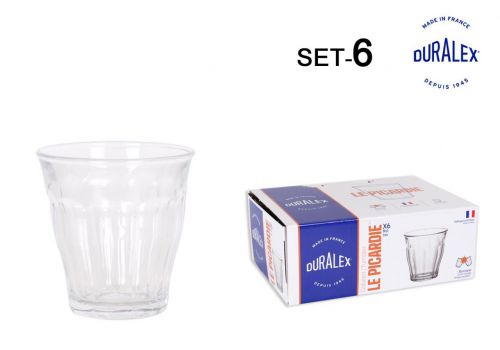 Set 6 Copos Transp. 90cc Picardie — vista 1
