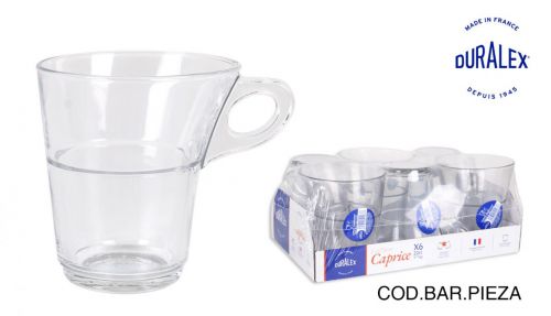 Ek Set 6 Tazas Cafe Apil. Transp. 22cl Caprice