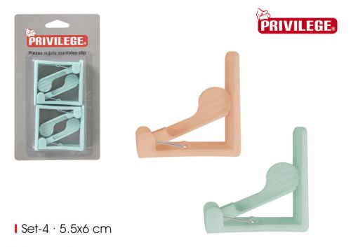 Set 4 Bracadeira Mesa Clip Wooow — vista 1