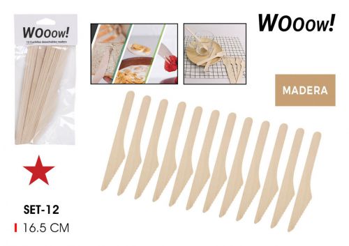 Talheres De Madeira Wooow — referência BW01019174319