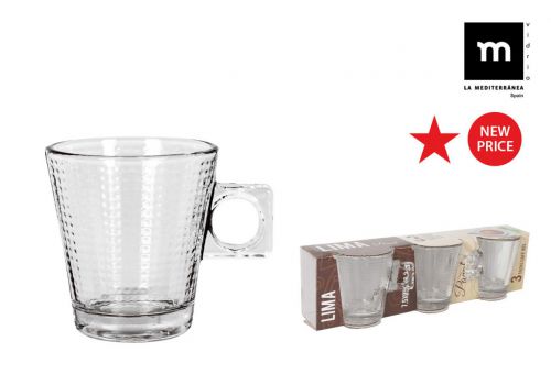 Set 3 Xicara De Caffe 8 Cl Lima Panal — vista 1