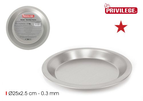 72 Round Pan 25x2.5cm/0.3mm W — vista 1
