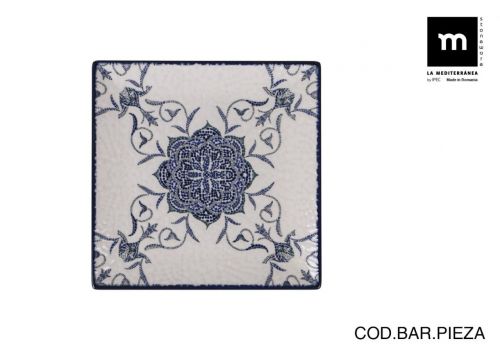 Prato Da Sobremesa 18x18 Cmrosettaelite Lustroso — referência J25002