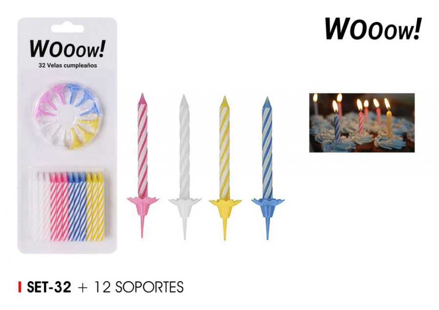 Velas De Aniversário Wooow — referência BW01022374064