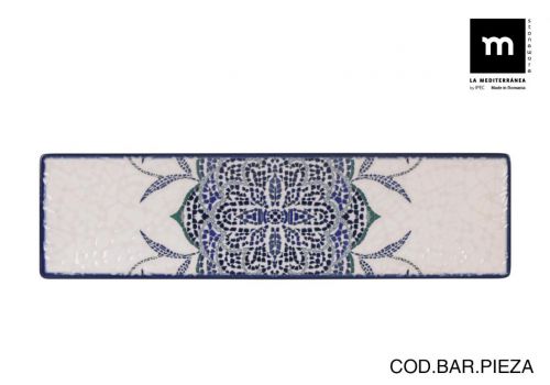 Fonte Rectangular 30x8cm Rosetta Elite Lustroso