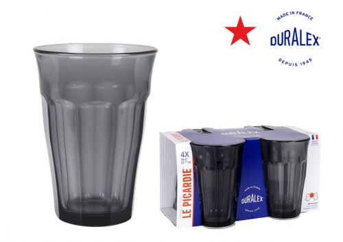 Y Set 4 Vasos Gris 360cc Picardie — referência CD1-1029HC