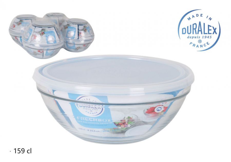 Marmita Redonda 1.6l/20x8.2cm Tampa Transp. Fr.bx — referência TR-2027AF