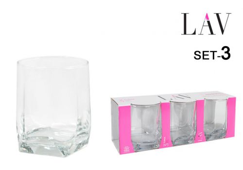 Set 3 Copos De Agua 320cc Tuana