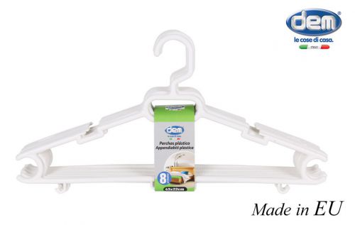 Definir 8 Roupas De Plastico Rack De 43x — referência 84027W