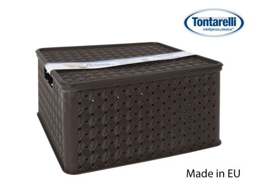 Caixa Armaz. 13 L C/Tampa Combi Wenge — referência 8035776999C909
