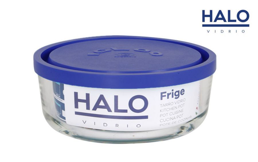 Jarro Hermetico Com Tampa Turquesa 15cm Frige