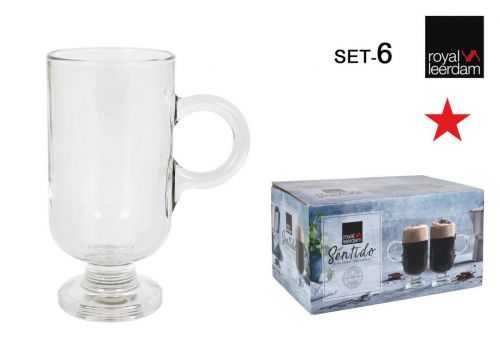 Set 6 Tazzas Cafe Com Leite 26cl Sentido