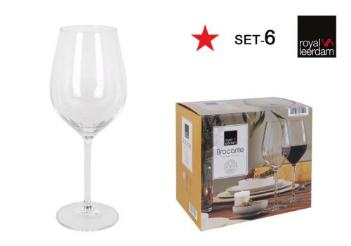 Y Set 6 Copas Vino 50cl Brocante — referência 7610B50S