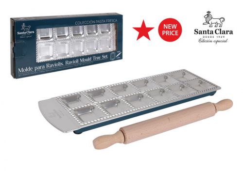 Y Molde Raviolis Cuadrado Con Rodillo Sant