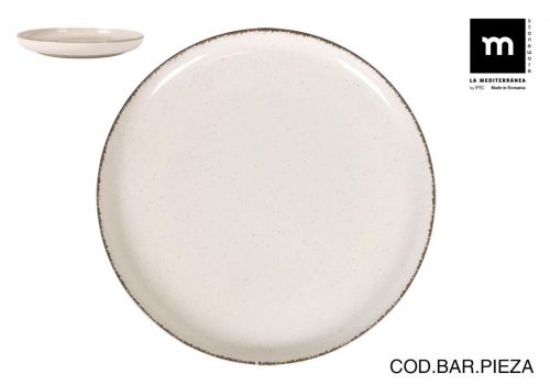 > Prato Redondo 27cm Anllo Nordic Ivory