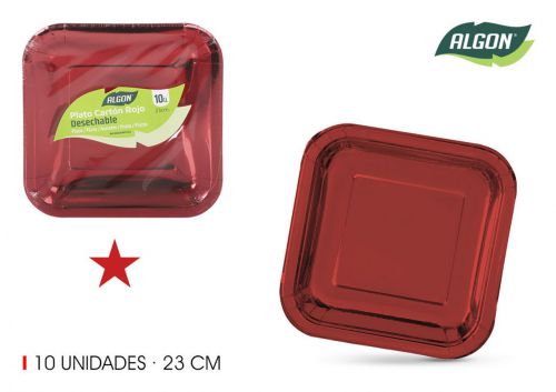Set12 Placa De Cartao Quadrado De Vermelho Brilha