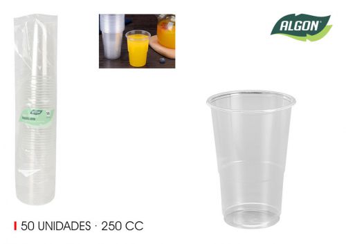 Set Copos Transparentes Algon