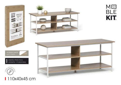 Mobiliario Auxiliar De Madeira E Metal Moblekit