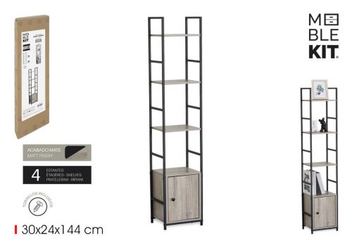 Estantes De Madeira E Metal Moblekit