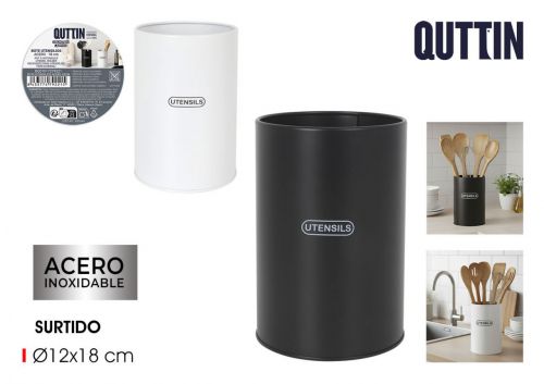 Porta Utensilios Cozinha Inox Quttin