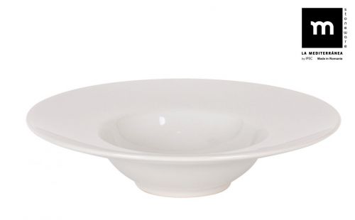 > Prato Pasta 28cm Bari Ivory Brilho