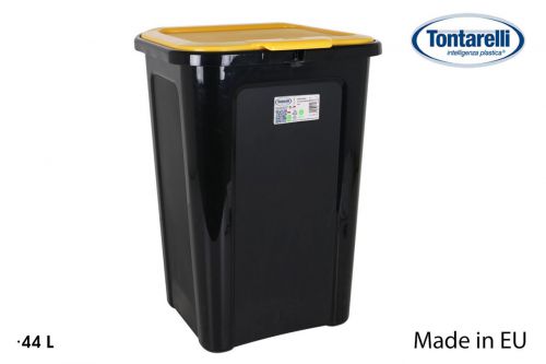 Caixote Do Lixo Coverline 44l Preto/Cove