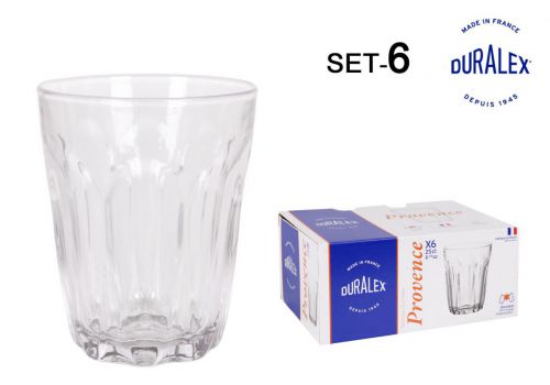 Set 6 Copos Transp. 25cl Provence