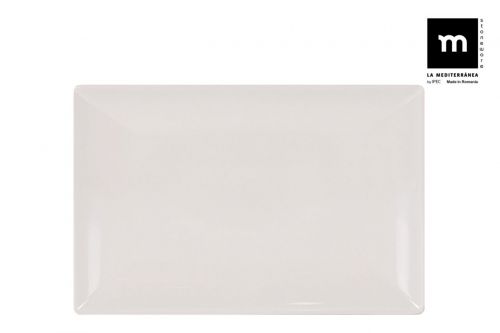 Marfim Rect Brilhante. 34x22.5cm Prato